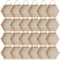24 Pack: Wooden Hexagon 6" x 5" Shadow Box by Make Market®